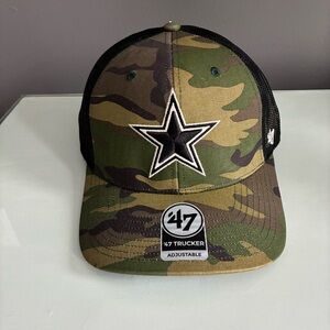 Dallas Cowboys 47 Brand Camo Trucker Hat